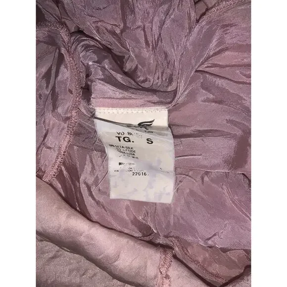 We Are Replay Uniform 4 angels Pink Y2k Silk Slip Dress Cat Open Back Sz Small - Picture 10 of 13